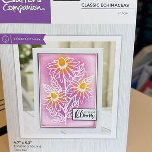 Crafters Companion Classic Echinaceas Mask